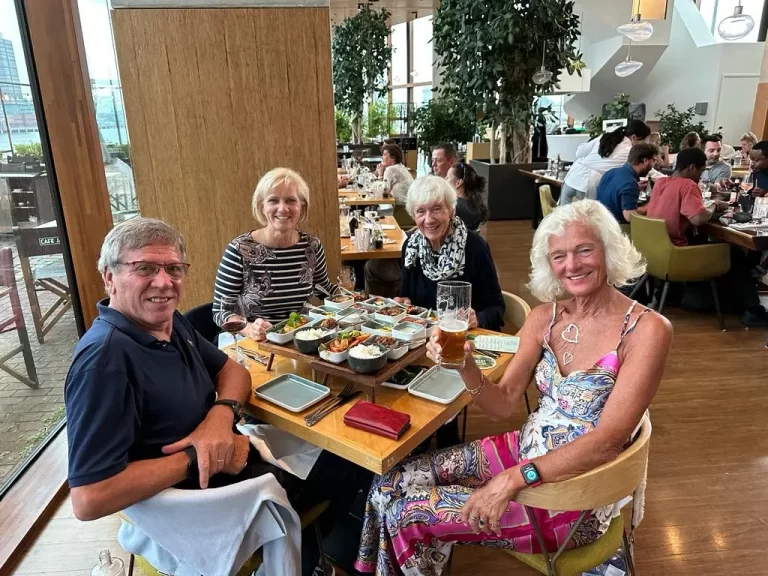 Theodora in Amsterdam for traditional Indonesian dish “Indonesian Rice Table”